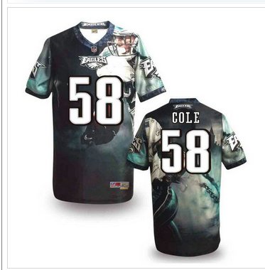 Philadelphia Eagles #58 COLE Men's Stitched NFL Elite Fanatical Version Jersey (3) Philadelphia Eagles #58 COLE Men's Stitched NFL Elite Fanatical Version Jersey (3)