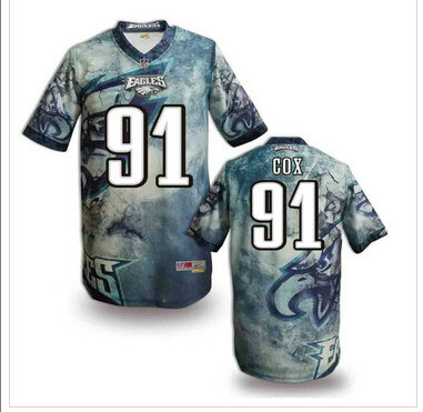 Philadelphia Eagles #91 COX Men's Stitched NFL Elite Fanatical Version Jersey (4) Philadelphia Eagles #91 COX Men's Stitched NFL Elite Fanatical Version Jersey (4)