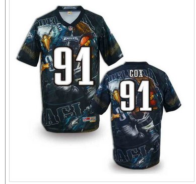 Philadelphia Eagles #91 COX Men's Stitched NFL Elite Fanatical Version Jersey (1) Philadelphia Eagles #91 COX Men's Stitched NFL Elite Fanatical Version Jersey (1)