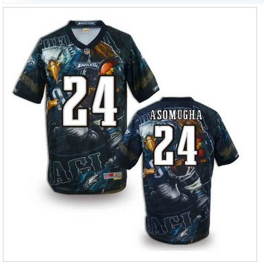 Philadelphia Eagles #24 ASOMUGHA Men's Stitched NFL Elite Fanatical Version Jersey (1 Philadelphia Eagles #24 ASOMUGHA Men's Stitched NFL Elite Fanatical Version Jersey (1