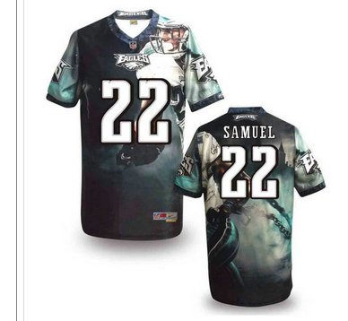 Philadelphia Eagles #22 SAMUEL Men's Stitched NFL Elite Fanatical Version Jersey (3) Philadelphia Eagles #22 SAMUEL Men's Stitched NFL Elite Fanatical Version Jersey (3)