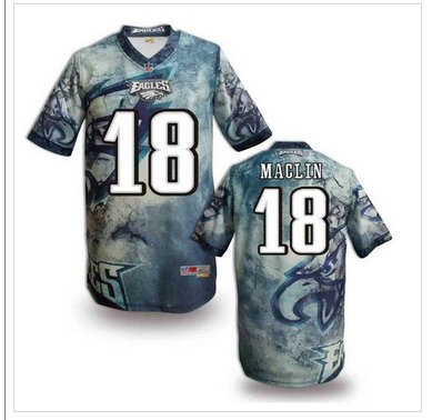 Philadelphia Eagles #18 MACLIN Men's Stitched NFL Elite Fanatical Version Jersey (4) Philadelphia Eagles #18 MACLIN Men's Stitched NFL Elite Fanatical Version Jersey (4)