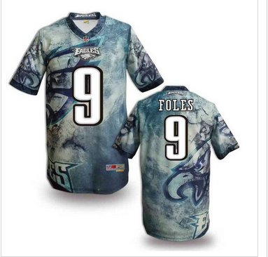 Philadelphia Eagles #9 FOLIS Men's Stitched NFL Elite Fanatical Version Jersey (4) Philadelphia Eagles #9 FOLIS Men's Stitched NFL Elite Fanatical Version Jersey (4)