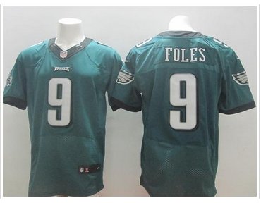 NEW Philadelphia Eagles #9 Nick Foles Midnight Green NFL New Elite Jersey NEW Philadelphia Eagles #9 Nick Foles Midnight Green NFL New Elite Jersey
