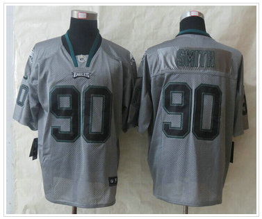 New Philadelphia Eagles #90 Marcus Smith Lights Out Grey Elite Jerseys New Philadelphia Eagles #90 Marcus Smith Lights Out Grey Elite Jerseys