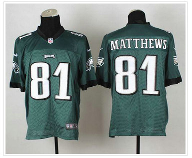 New Philadelphia Eagles #81 Jordan Matthews Midnight Green Team Color NFL Elite Jersey New Philadelphia Eagles #81 Jordan Matthews Midnight Green Team Color NFL Elite Jersey