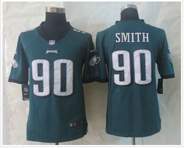 New Philadelphia Eagles #90 Marcus Smith Midnight Green Team Color NFL Game Jersey New Philadelphia Eagles #90 Marcus Smith Midnight Green Team Color NFL Game Jersey
