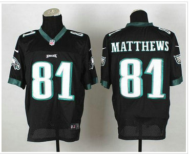 New Philadelphia Eagles #81 Jordan Matthews Black NFL Elite Jersey New Philadelphia Eagles #81 Jordan Matthews Black NFL Elite Jersey