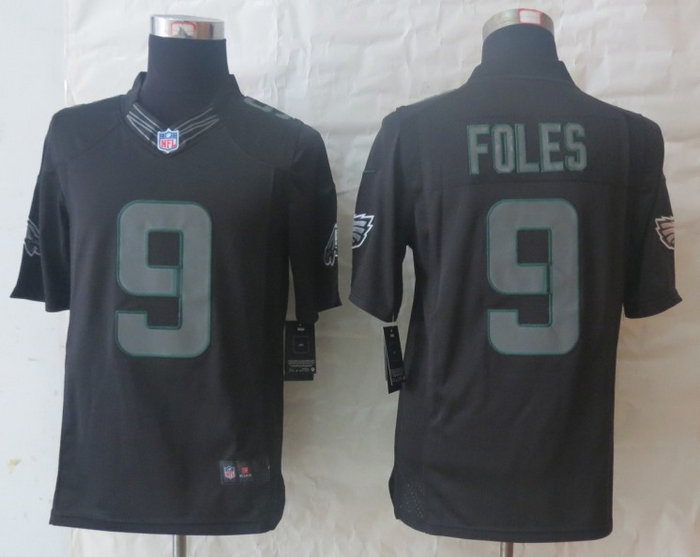 NEW NFL Philadelphia Eagles 9 Nick Foles Black Jerseys(Impact Limited) NEW NFL Philadelphia Eagles 9 Nick Foles Black Jerseys(Impact Limited)