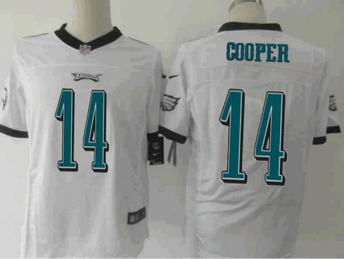 NEW Philadelphia Eagles #14 Riley Cooper White NFL Elite Jerseys NEW Philadelphia Eagles #14 Riley Cooper White NFL Elite Jerseys