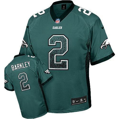 NEW Philadelphia Eagles #2 Matt Barkley Midnight Green Stitched NFL Elite Drift Fashion Jerseys NEW Philadelphia Eagles #2 Matt Barkley Midnight Green Stitched NFL Elite Drift Fashion Jerseys