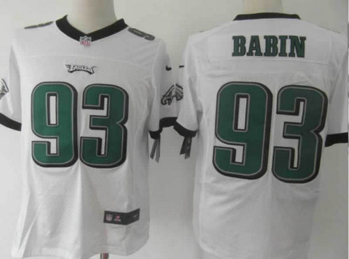 NEW NFL Philadelphia Eagles 93 Jason Babin White Jerseys (Elite) NEW NFL Philadelphia Eagles 93 Jason Babin White Jerseys (Elite)