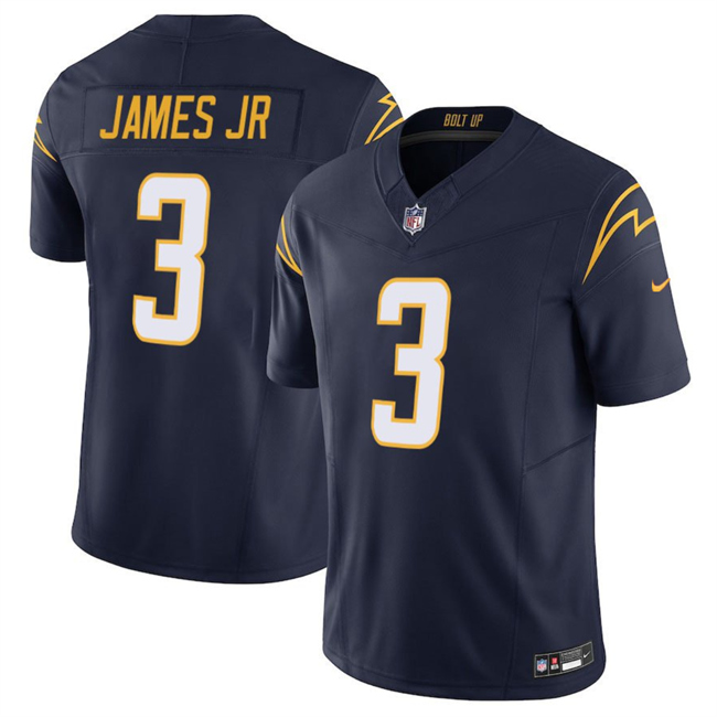 Men's Los Angeles Chargers #3 Derwin James JR Navy 2025 F.U.S.E Vapor Limited Stitched Football Jersey Men's Los Angeles Chargers #3 Derwin James JR Navy 2025 F.U.S.E Vapor Limited Stitched Football Jersey