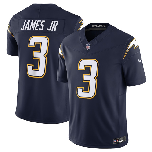 Men's Los Angeles Chargers #3 Derwin James Jr. Navy 2025 F.U.S.E. Alternate Vapor Limited Stitched Football Jersey Men's Los Angeles Chargers #3 Derwin James Jr. Navy 2025 F.U.S.E. Alternate Vapor Limited Stitched Football Jersey