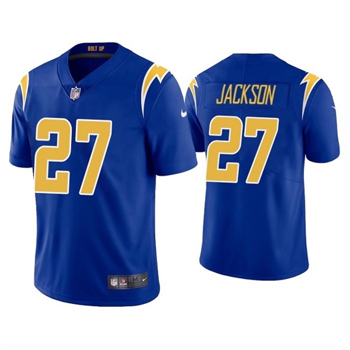 Men's Los Angeles Chargers #27 J.C. Jackson Royal Vapor Untouchable Limited Stitched Jersey Men's Los Angeles Chargers #27 J.C. Jackson Royal Vapor Untouchable Limited Stitched Jersey