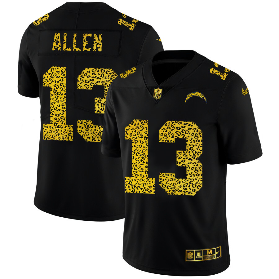 Los Angeles Chargers #13 Keenan Allen Men's Nike Leopard Print Fashion Vapor Limited NFL Jersey Black Los Angeles Chargers #13 Keenan Allen Men's Nike Leopard Print Fashion Vapor Limited NFL Jersey Black
