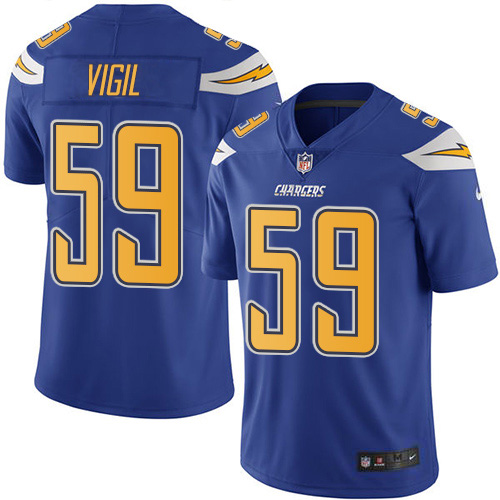 Nike Chargers #59 Nick Vigil Electric Blue Men's Stitched NFL Limited Rush Jersey Nike Chargers #59 Nick Vigil Electric Blue Men's Stitched NFL Limited Rush Jersey