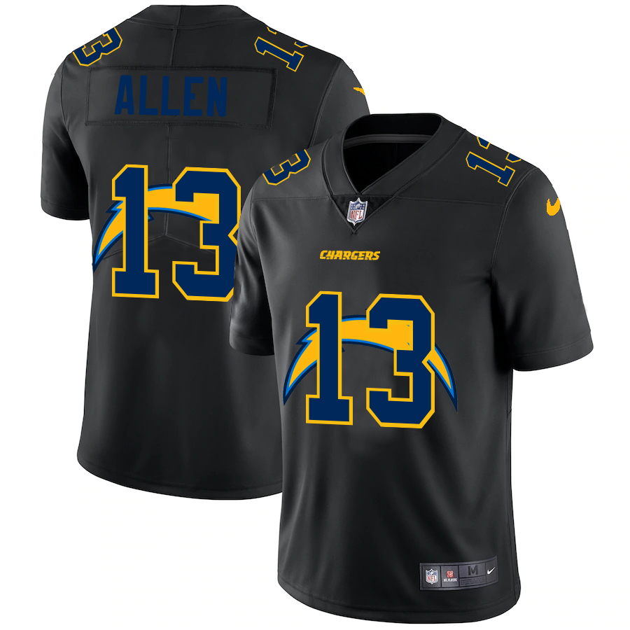 Los Angeles Chargers #13 Keenan Allen Men's Nike Team Logo Dual Overlap Limited NFL Jersey Black Los Angeles Chargers #13 Keenan Allen Men's Nike Team Logo Dual Overlap Limited NFL Jersey Black