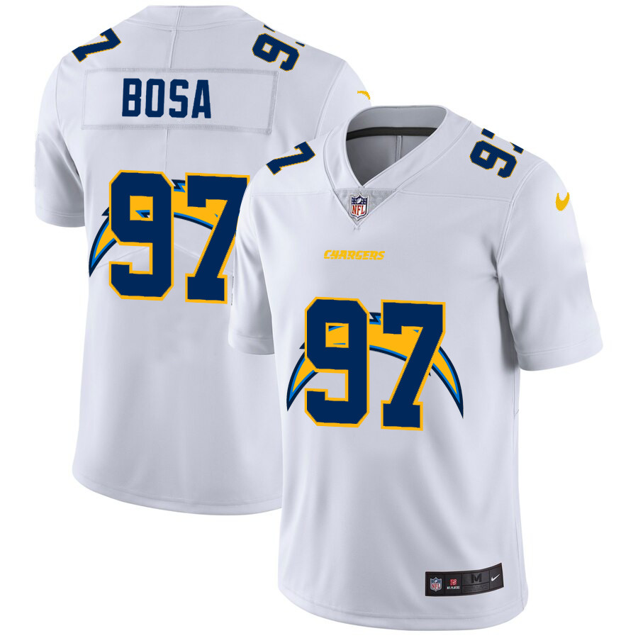 Los Angeles Chargers #97 Joey Bosa White Men's Nike Team Logo Dual Overlap Limited NFL Jersey Los Angeles Chargers #97 Joey Bosa White Men's Nike Team Logo Dual Overlap Limited NFL Jersey
