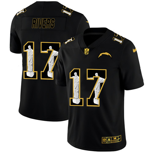 Los Angeles Chargers #17 Philip Rivers Men's Nike Carbon Black Vapor Cristo Redentor Limited NFL Jersey Los Angeles Chargers #17 Philip Rivers Men's Nike Carbon Black Vapor Cristo Redentor Limited NFL Jersey