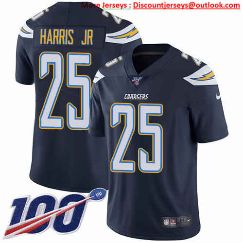 Nike Chargers #25 Chris Harris Jr Navy Blue Team Color Men's Stitched NFL 100th Season Vapor Untouchable Limited Jersey Nike Chargers #25 Chris Harris Jr Navy Blue Team Color Men's Stitched NFL 100th Season Vapor Untouchable Limited Jersey