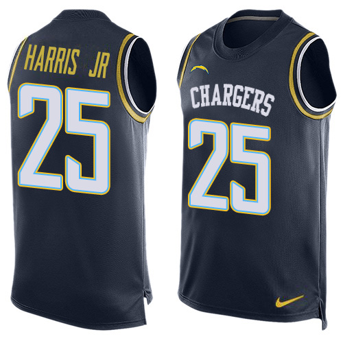Nike Chargers #25 Chris Harris Jr Navy Blue Team Color Men's Stitched NFL Limited Tank Top Jersey Nike Chargers #25 Chris Harris Jr Navy Blue Team Color Men's Stitched NFL Limited Tank Top Jersey