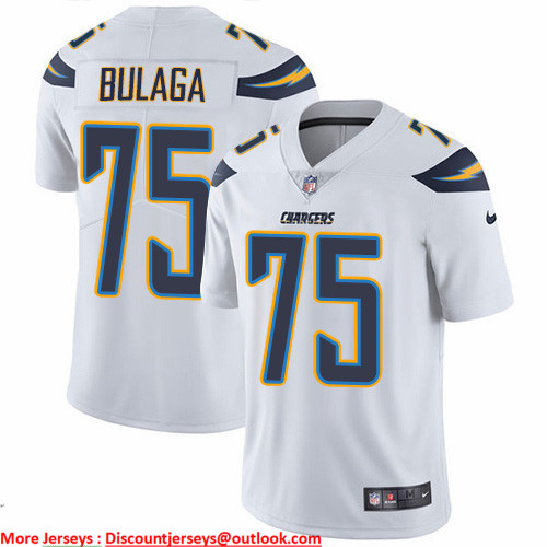 Nike Chargers #75 Bryan Bulaga White Men's Stitched NFL Vapor Untouchable Limited Jersey