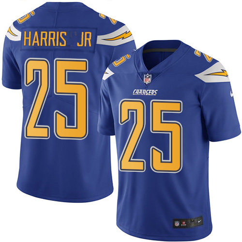 Nike Chargers #25 Chris Harris Jr Electric Blue Men's Stitched NFL Limited Rush Jersey Nike Chargers #25 Chris Harris Jr Electric Blue Men's Stitched NFL Limited Rush Jersey