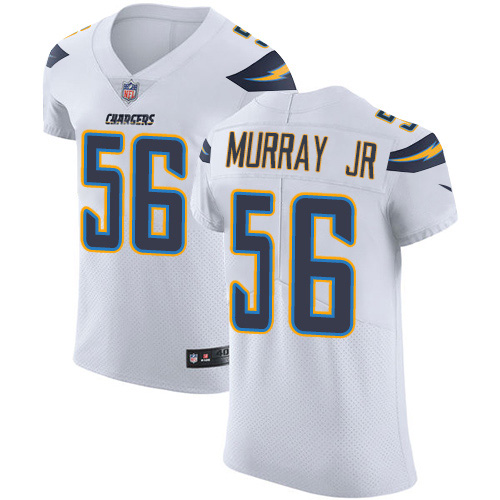 Nike Chargers #56 Kenneth Murray Jr White Men's Stitched NFL New Elite Jersey Nike Chargers #56 Kenneth Murray Jr White Men's Stitched NFL New Elite Jersey
