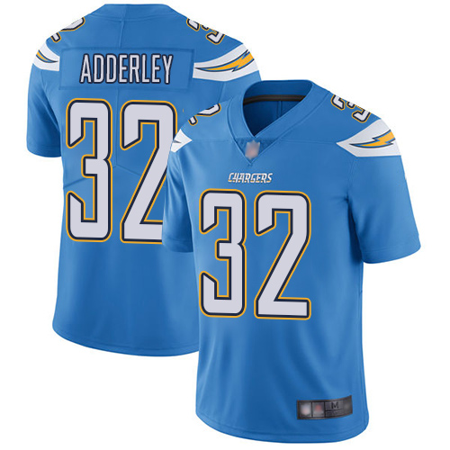 Chargers #32 Nasir Adderley Electric Blue Alternate Men's Stitched Football Vapor Untouchable Limited Jersey Chargers #32 Nasir Adderley Electric Blue Alternate Men's Stitched Football Vapor Untouchable Limited Jersey