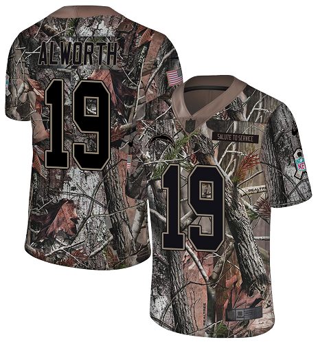 Nike Chargers #19 Lance Alworth Camo Men's Stitched NFL Limited Rush Realtree Jersey Nike Chargers #19 Lance Alworth Camo Men's Stitched NFL Limited Rush Realtree Jersey