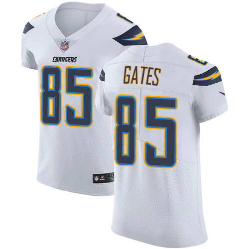 Nike Chargers #85 Antonio Gates White Men's Stitched NFL Vapor Untouchable Elite Jersey Nike Chargers #85 Antonio Gates White Men's Stitched NFL Vapor Untouchable Elite Jersey