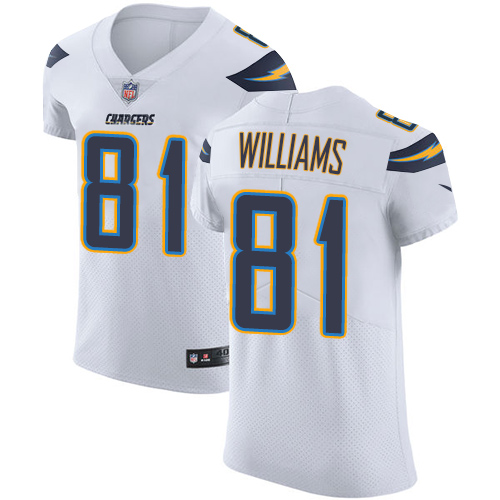 Nike Chargers #81 Mike Williams White Men's Stitched NFL Vapor Untouchable Elite Jersey Nike Chargers #81 Mike Williams White Men's Stitched NFL Vapor Untouchable Elite Jersey