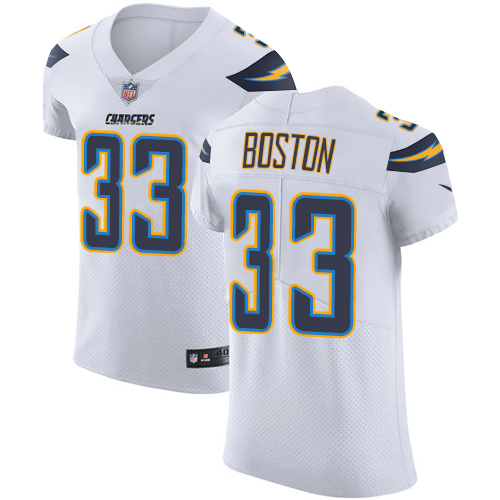 Nike Chargers #33 Tre Boston White Men's Stitched NFL Vapor Untouchable Elite Jersey Nike Chargers #33 Tre Boston White Men's Stitched NFL Vapor Untouchable Elite Jersey