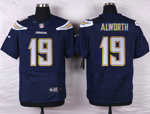 Nike Chargers #19 Lance Alworth Navy Blue Team Color Men's Stitched NFL New Elite Jersey Nike Chargers #19 Lance Alworth Navy Blue Team Color Men's Stitched NFL New Elite Jersey