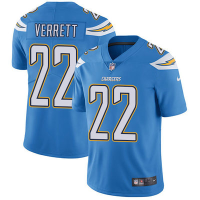 Nike Chargers #22 Jason Verrett Electric Blue Alternate Men's Stitched NFL Vapor Untouchable Limited Jersey Nike Chargers #22 Jason Verrett Electric Blue Alternate Men's Stitched NFL Vapor Untouchable Limited Jersey