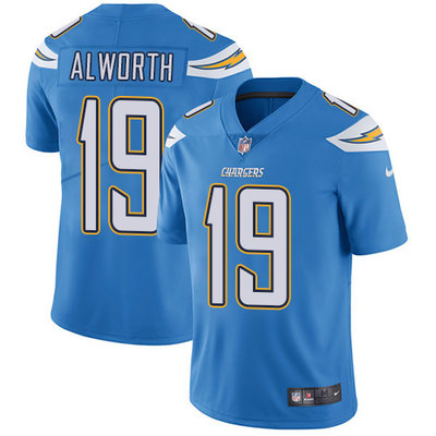 Nike Chargers #19 Lance Alworth Electric Blue Alternate Men's Stitched NFL Vapor Untouchable Limited Jersey Nike Chargers #19 Lance Alworth Electric Blue Alternate Men's Stitched NFL Vapor Untouchable Limited Jersey