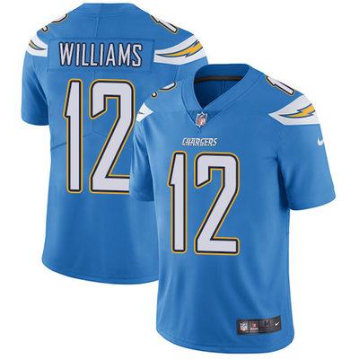 Nike Chargers #12 Mike Williams Electric Blue Alternate Men's Stitched NFL Vapor Untouchable Limited Jersey Nike Chargers #12 Mike Williams Electric Blue Alternate Men's Stitched NFL Vapor Untouchable Limited Jersey