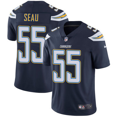 Nike Chargers #55 Junior Seau Navy Blue Team Color Men's Stitched NFL Vapor Untouchable Limited Jersey Nike Chargers #55 Junior Seau Navy Blue Team Color Men's Stitched NFL Vapor Untouchable Limited Jersey