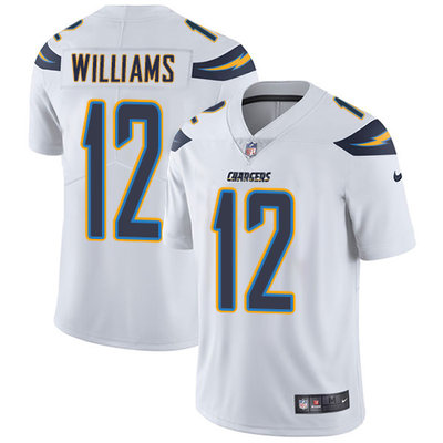 Nike Chargers #12 Mike Williams White Men's Stitched NFL Vapor Untouchable Limited Jersey Nike Chargers #12 Mike Williams White Men's Stitched NFL Vapor Untouchable Limited Jersey