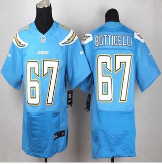 NEW San Diego Chargers #67 Cameron Botticelli Electric Blue Alternate Men's Stitched NFL New Elite Jersey