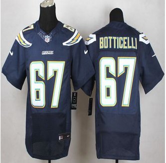 NEW San Diego Chargers #67 Cameron Botticelli Navy Blue Team Color Men's Stitched NFL New Elite Jersey
