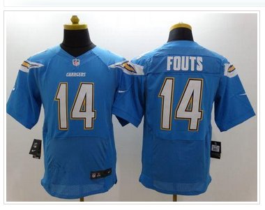 New San Diego Chargers #14 Dan Fouts Electric Blue Alternate NFL New Elite Jersey New San Diego Chargers #14 Dan Fouts Electric Blue Alternate NFL New Elite Jersey