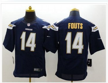 New San Diego Chargers #14 Dan Fouts Navy Blue Team Color NFL New Elite Jersey