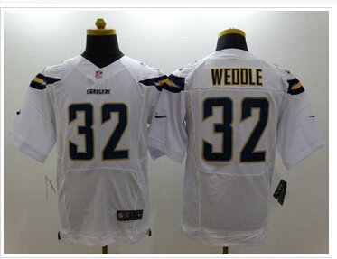 New San Diego Chargers #32 Eric Weddle White NFL New Elite Jersey New San Diego Chargers #32 Eric Weddle White NFL New Elite Jersey