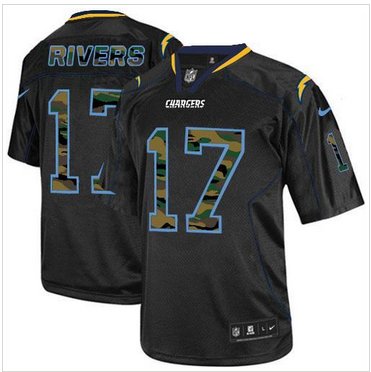 NEW San Diego Chargers #17 Philip Rivers Black NFL Elite Camo Fashion Jersey NEW San Diego Chargers #17 Philip Rivers Black NFL Elite Camo Fashion Jersey