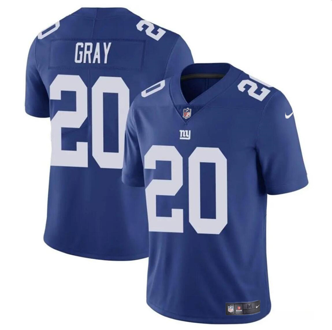 Men's New York Giants #20 Eric Gray Blue Vapor Untouchable Limited Stitched Jersey Men's New York Giants #20 Eric Gray Blue Vapor Untouchable Limited Stitched Jersey