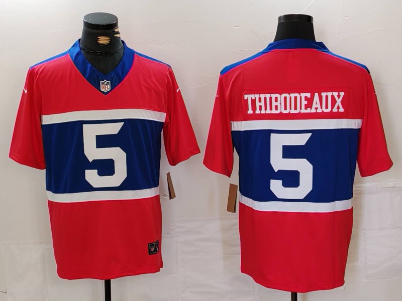 Men's New York Giants #5 Kayvon Thibodeaux Century Red Alternate Vapor F.U.S.E. Limited Stitched Football Jersey Men's New York Giants #5 Kayvon Thibodeaux Century Red Alternate Vapor F.U.S.E. Limited Stitched Football Jersey