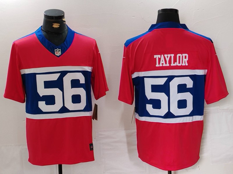 Men's New York Giants #56 Lawrence Taylor Century Red Alternate Vapor F.U.S.E. Limited Stitched Football Jersey Men's New York Giants #56 Lawrence Taylor Century Red Alternate Vapor F.U.S.E. Limited Stitched Football Jersey