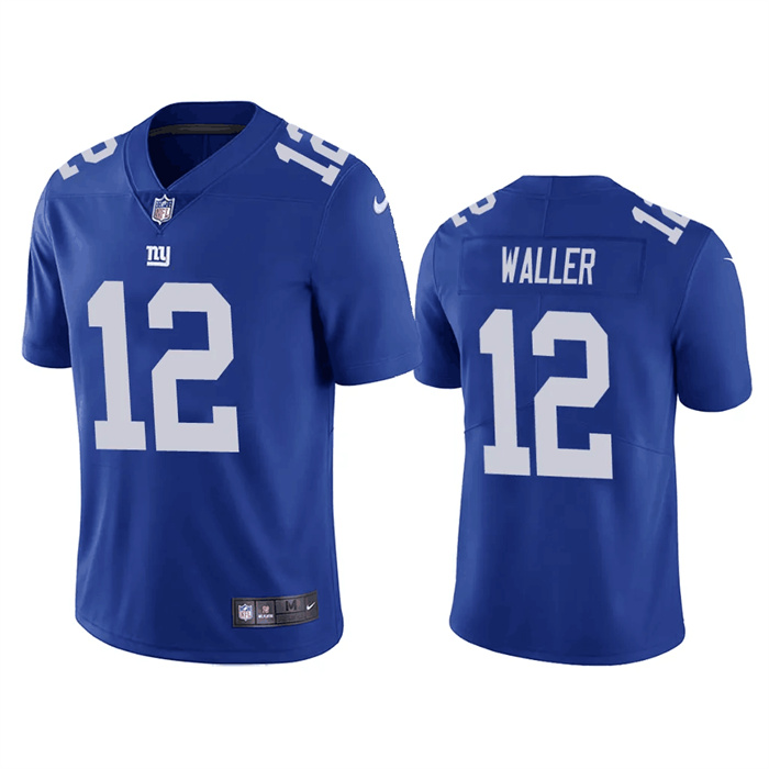 Men's New York Giants #12 Darren Waller Blue Vapor Untouchable Limited Stitched Jersey Men's New York Giants #12 Darren Waller Blue Vapor Untouchable Limited Stitched Jersey